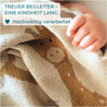 nidito Babydecke Kuscheldecke mit Löwen Giraffen und Elefanten