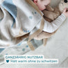 nidito Kuscheldecke mit Dinosauriern aus Bio-Baumwolle