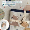 Babygeschenk Kuscheldecke mit Bär und Weltall