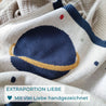 Babydecke von nidito aus weicher Baumwolle mit Planeten-Muster