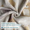 Kuscheldecke Baby nidito Löwe Giraffe Elefant Tiere