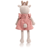 junikind Bio-Stofftier Reh Tilla mit rosa Kleid stehend hinten