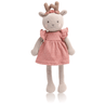 junikind Bio-Kuscheltier Reh Tilla mit rosa Kleid stehend vorne